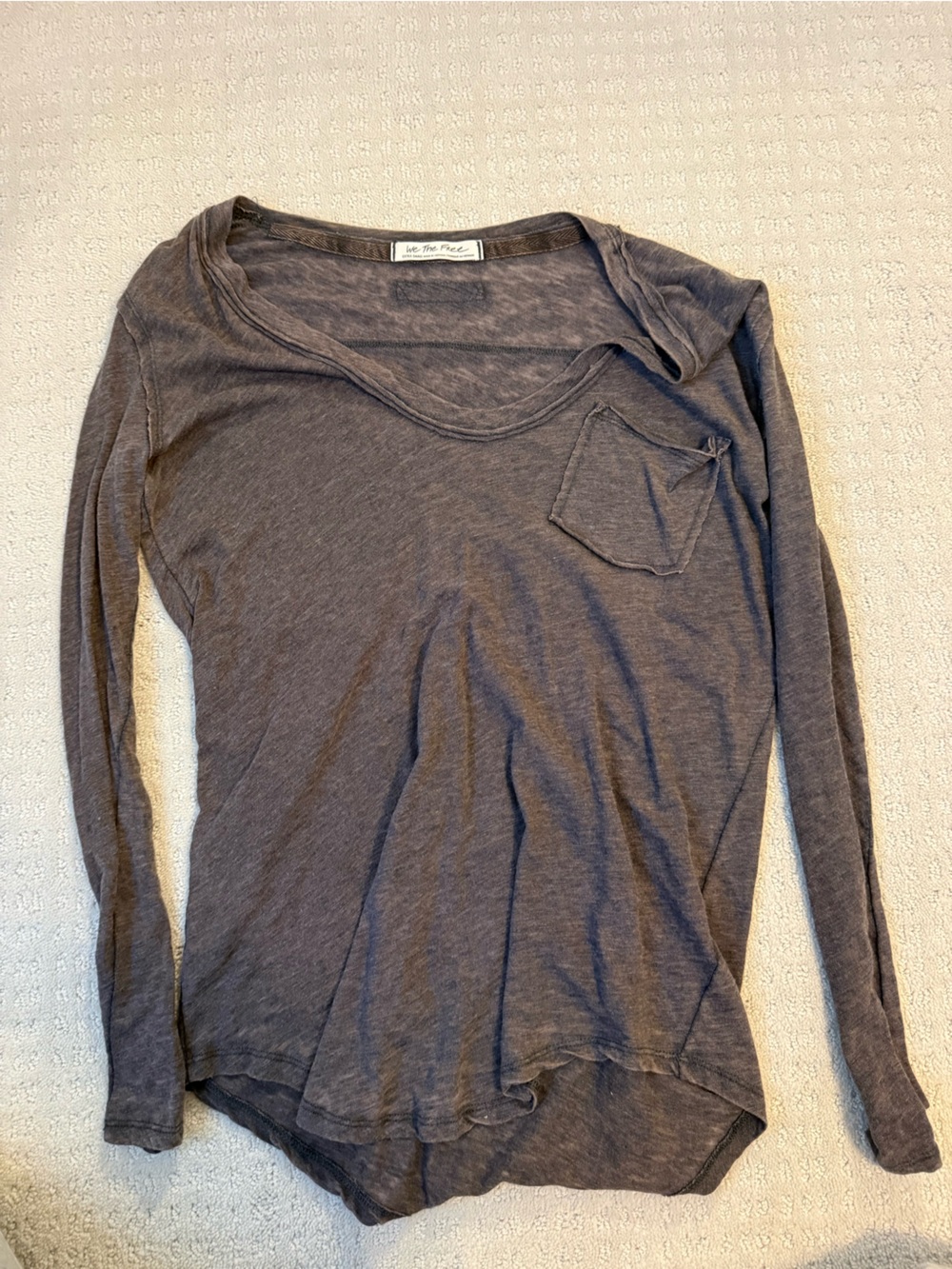 We The Free Cozy Pullover in Charcoal Gray